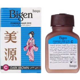 تصویر حنای ابرو بیگن مدل Bigen Powder Hair Dye Dark Brown C Bigen Powder Hair Dye Dark Brown C‏