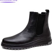 تصویر نیم بوت مردانه چرم کروم مدل KH150 