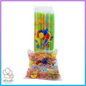 تصویر نی و گل نی بادکنک 