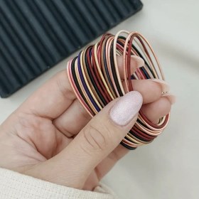 تصویر دستبند فنری زنانه ۵ عددی 