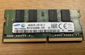 تصویر رم لپ تاپ سامسونگ DDR4 2133 M471A1G43DB0-CPB ظرفیت 8 گیگابایت ارجینال 