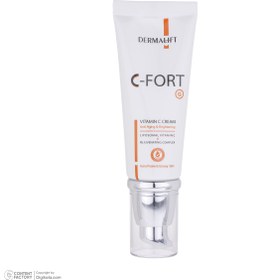 تصویر کرم صورت مدل C-Fort حاوی ویتامین C مناسب پوست خشک حجم 40 میلی لیتر درمالیفت Dermalift C Fort Vitamin C Cream For Dry Skin 40 ml