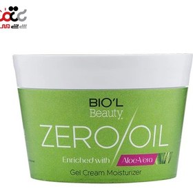 تصویر کرم کاسه ای زیرو اویل حاوی عصاره آلوئه ورا مناسب انواع پوست 200میل بیول Biol Gel Cream Moisturizer