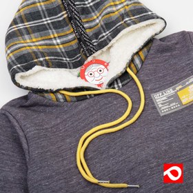 تصویر هودی چهارخانه پسرانه 