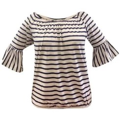 تصویر بلوز آستین سه ربع زنانه چیبو آلمان مدل یقه کشی سایز 40-42 | 44-46 