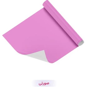 تصویر کاغذ کادو طرح تک رنگ صورتی 