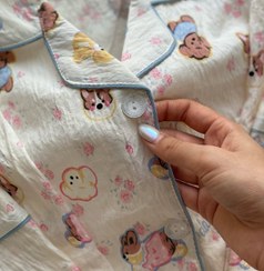 تصویر ست بلوز و شلوار طرح عروسکی 