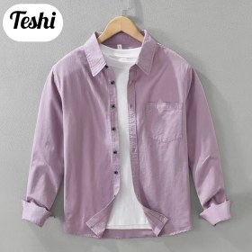 تصویر پیراهن کتان ساده 