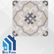 تصویر کاشی خاک‌سفید جگوار 15×15 کالکشن سیپریانو طوسی روشن دکور (B) مات 