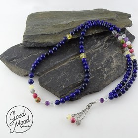 تصویر تسبیح 101 دانه سنگ طبیعی لاجورد ا Lapis Prayer Beads Lapis Prayer Beads