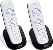 تصویر تلفن بی‌سیم دوگوشی VTech مدل CS1551 با حافظه دفترچه تلفن و پیغام‌گیر - ساخت آلمان VTech Dual-Handset Cordless Phone CS1551 - Made in Germany