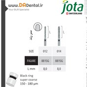 تصویر فرز فیشور روند اند بلند الماسی دور مشکی جوتا JOTA کد SG881 دور مشکی