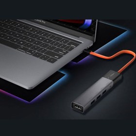 تصویر هاب تایپ سی 5 پورت شیائومی MWCMA05 Xiaomi MIIIW Hub USB Type-C 5 Trong 1 MWCMA05 PD USB 3.0 HDMI