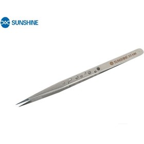 تصویر پنس سر صاف سانشاین SunShine ST-14K ا SunShine ST-14K Anti-static Fine Tip Tweezers SunShine ST-14K Anti-static Fine Tip Tweezers