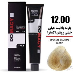 تصویر رنگ مو دوماسی سری طبیعی اکسترا NATURAL EXTRA - 12.00 بلوند پلاتینه خیلی خیلی روشن اکسترا 