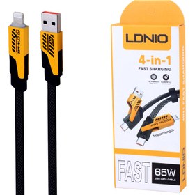 تصویر کابل شارژ چندکاره فست شارژ 65 وات الدینیو 