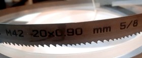 تصویر تیغ اره نواری فولادبر پیلانا چک M42*41*1/3*1.4/2*534 band saw blade M42*41*1/3*1.4/2*534