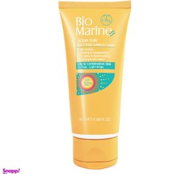 تصویر کرم ضدآفتاب روشن کننده و ضد چروک بایومارین (Bio marine) مناسب پوست های چرب و مختلط با spf50 