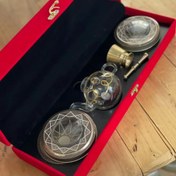 تصویر ظرف زعفران کد BS-34 بسته ۲ عددی به همراه هاون و قوری 