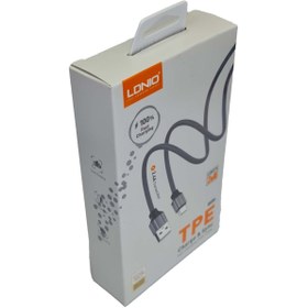 تصویر کابل تبدیل USB به لایتنینگ الدینیو مدل LS442 طول 2 متر USB to Lightning Converter Cable, Model LS442, Length 2 Meters