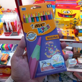 تصویر مداد رنگی بیک کیدز اولوشن 12 رنگ 