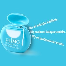 تصویر نخ دندان و خلال PTFE 50 متر اورجینال Glimo 