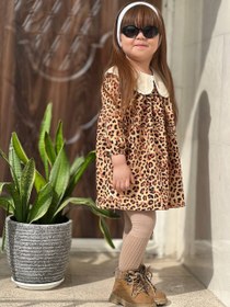 تصویر پیراهن یقه ب ب پلنگی 