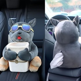 تصویر اورگنایزر ماشین ، جا دستمالی و نظم دهنده سه کاره عروسکی ماشین - مدل میمون 