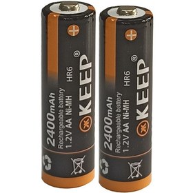 تصویر باتری قلمی قابل شارژ کیپ مدل HR6 بسته دو عددی (دارای فاکتور رسمی با ارزش افزوده) 