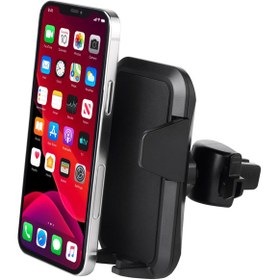 تصویر هولدر موبایل داخل خودرو پاورولوژی Powerology Airgrip Cradle Vent Mount Holder PUCVMBK 