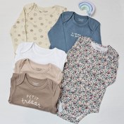 تصویر بادی آستین بلند آبی cool club وارداتی 0 تا 18 ماه 