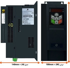 تصویر اینورتر ssinverter - مدلSSI800 - سه تکفاز - توان 5.5 کیلوات سنگین کار SSInverter_SSI800 5.5 KW HEAVY LOAD