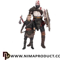 تصویر اکشن فیگور نکا کریتوس و آترئوس از بازی خدای جنگ مجموعه ۲ عددی سایز ۸ سانتیمتر 