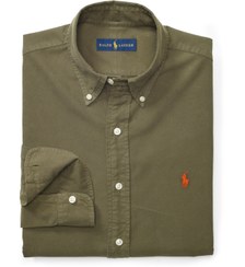 تصویر پیراهن آکسفورد رالف لورن Ralph Lauren Oxford Shirt Defender Green Slim-Fit 