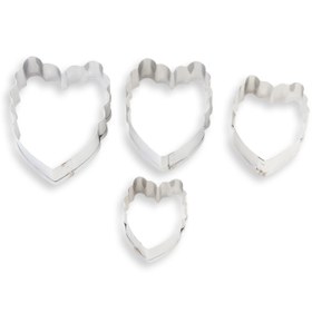 تصویر ست کاتر گلسازی 4 تایی پیونی بودکور کد 23003 