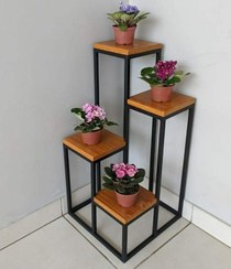 تصویر استند چوبی گلدان و دکوری کد k78 