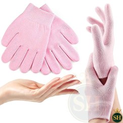 تصویر دستکش سیلیکونی مرطوب کننده دست ا Silicone Spa Gel Hand Gloves Silicone Spa Gel Hand Gloves