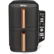 تصویر سرخ کن دوقلو نینجا دسته مسی مدل NINJA SL400EUCP Ninja Double Stack Air Fryer SL400SL400EUCP