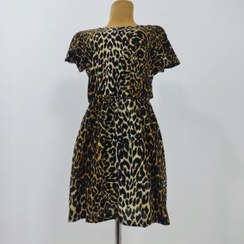 تصویر پیراهن پلنگی کمر کشدار 