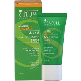 تصویر سی گل کرم رنگی متعادل کننده چربی پوست SPF 30 مناسب پوست چرب 40 میلی لیتر 