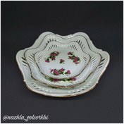 تصویر بشقاب شیرینی خوری گلسرخی 