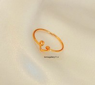 تصویر انگشتر قلبی ظریف 