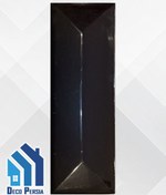 تصویر کاشی خاک‌سفید جگوار 30×10 کالکشن ملودی مشکی براق 