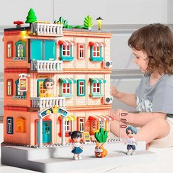 تصویر لگو خانه عروسکی ۳ طبقه FEELO ۳۸۲ قطعه 