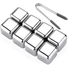 تصویر یخ مکعبی فلزی 