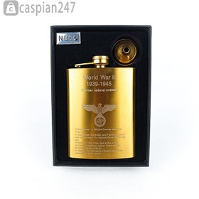تصویر هیپ فلاسک (قمقمه جیبی) تکی جنگ جهانی طلایی 