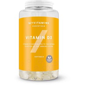 تصویر ویتامین دی3 مای ویتامینز 180عددی Myvitamins D3 