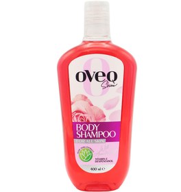 تصویر شامپو بدن شفاف مدل رز حجم 400 میل اوک شاین Oveq Shine Transparent Rose Body Shampoo 400ml