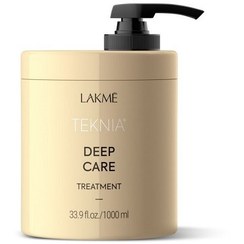 تصویر ماسک ترمیم کننده ی موهای آسیب دیده لاکمه سری Teknia مدل DEEP CARE حجم 1000 میل 