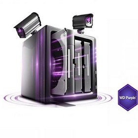 تصویر هارد دیسک اینترنال وسترن دیجیتال سری بنفش ظرفیت 1 ترابایت (غیر اصل) Western Digital Purple Internal Hard Drive 1TB